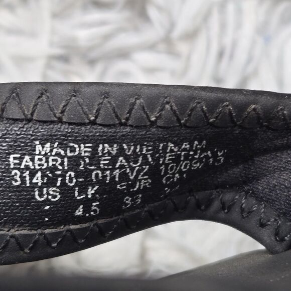 2013 Retro Y2K Nike Floral Celso Girl Womens Sz 7 Black Thong Flip Flops Sandals - Picture 8 of 8